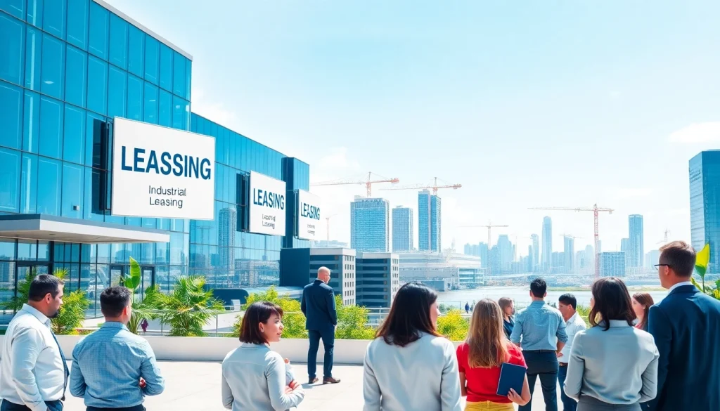 Engage in industrial leasing opportunities with professionals in a vibrant city.
