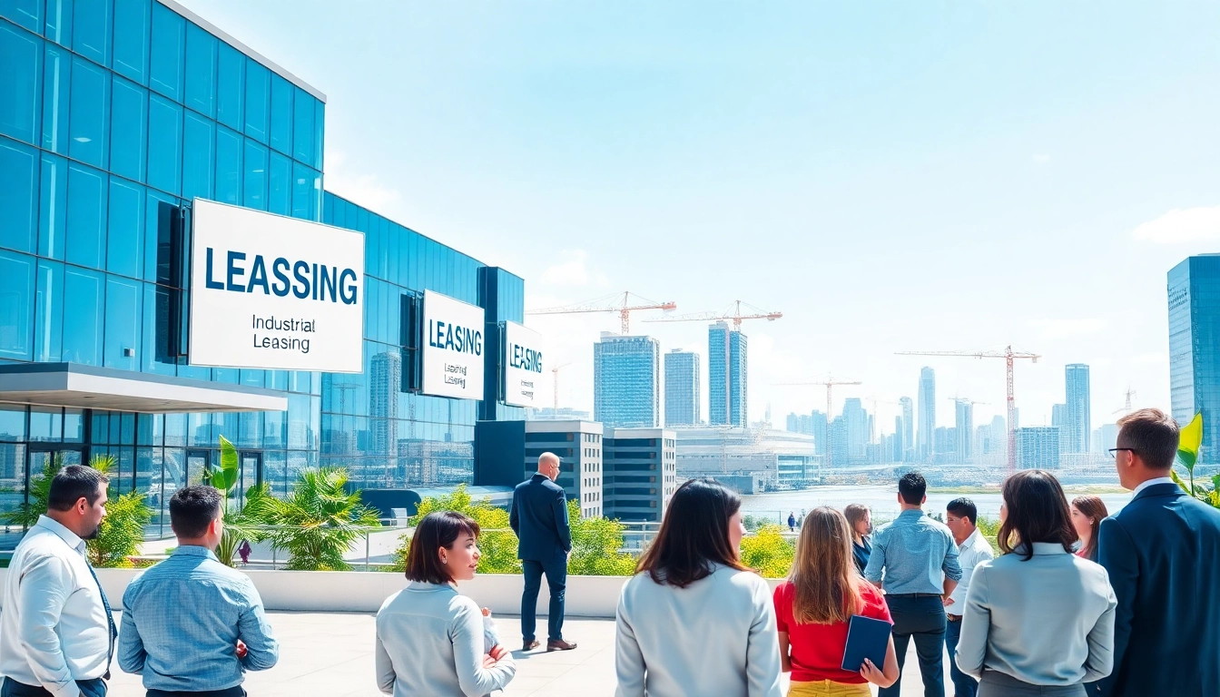 Engage in industrial leasing opportunities with professionals in a vibrant city.