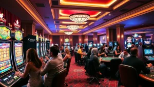 Experience the excitement at the best online casinos in Canada with players enjoying gaming.