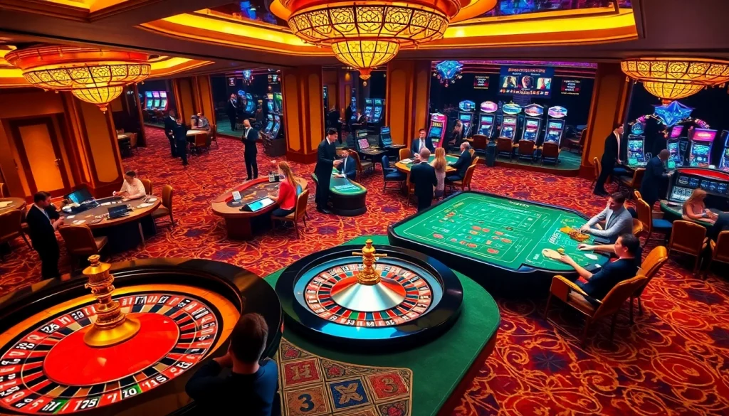 Experience the thrill of gambling at https://xx88.pizza/ with lively casino scenes featuring roulette and poker gameplay.