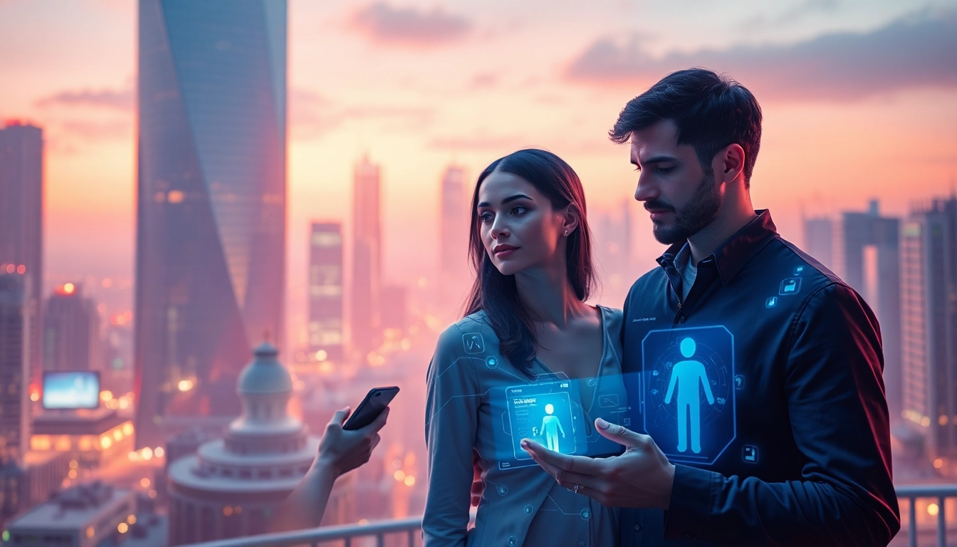 Creative representation of 'sex ai' showcasing human-AI interactions in futuristic relationships.