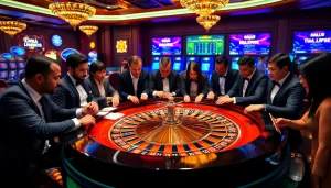 Experience high-stakes excitement at https://rr88.wales/ with a thrilling casino scene featuring roulette.
