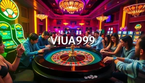 Players engaging in exciting gameplay at VUA99, featuring roulette and poker action.