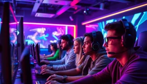 Enhance your gaming experience with tips from https://www.mas4games.com, featuring players in an exciting lounge.