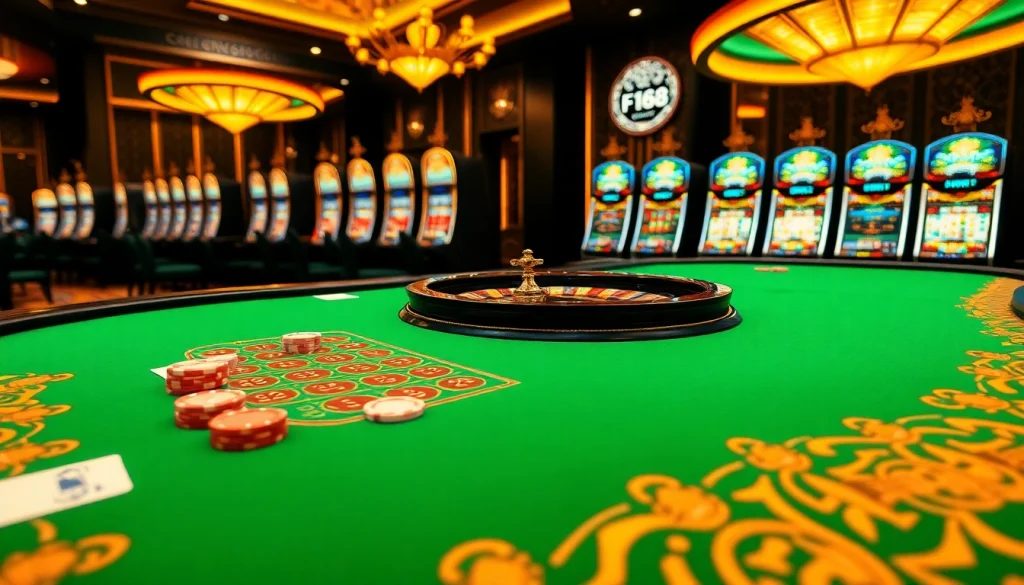 F168 offers a luxurious casino experience with vibrant games and elegant surroundings.