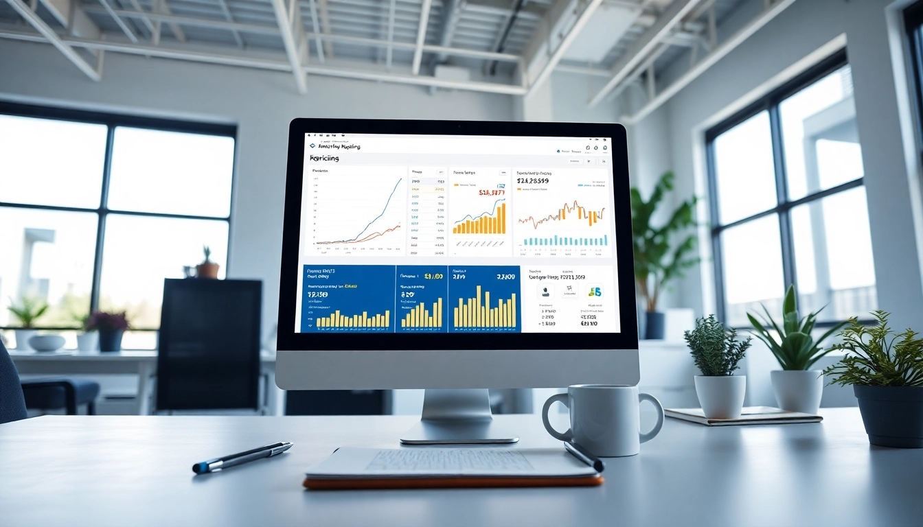 Amazon repricing tool analytics dashboard showcasing dynamic pricing strategies in a professional office environment