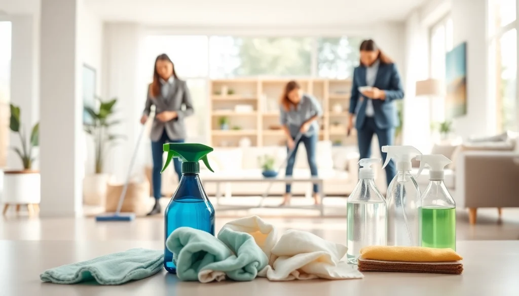 Transform your space with a professional Cleaning service, featuring dedicated cleaners in a bright home.