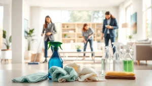 Transform your space with a professional Cleaning service, featuring dedicated cleaners in a bright home.