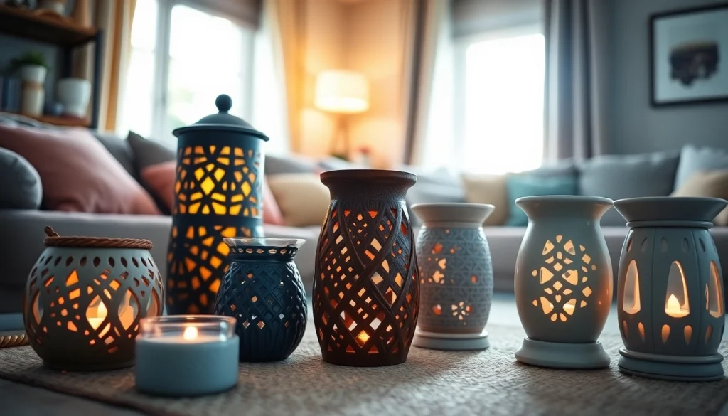 Admire stunning wax warmers from https://www.scentswarmers.com in a cozy living room setting.