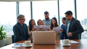 Provide expert Insurance Claims Help in a dynamic office atmosphere with diverse individuals engaged in collaboration.