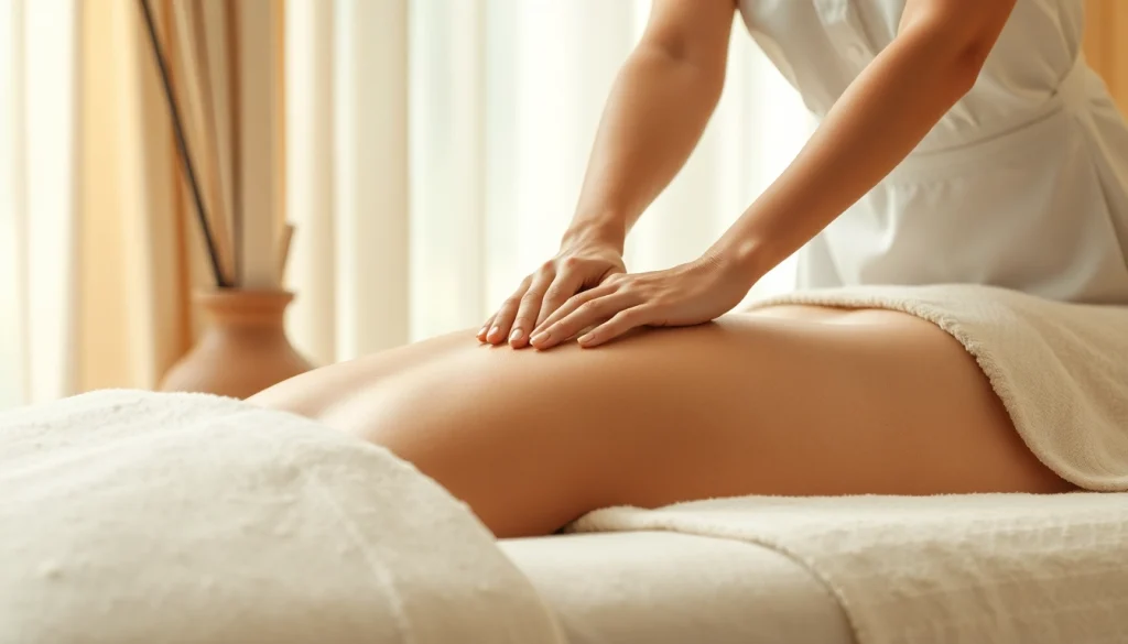 마사지 받으며 편안한 표정의 사람과 마사지사의 조화로운 모습