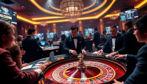 Experience the excitement of 5GBET at a high-stakes casino table.