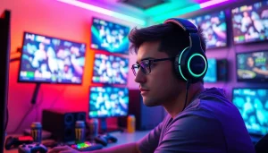 Engage with esports updates and guides at https://www.gamelevate.com with a focused gamer in a vibrant setup.