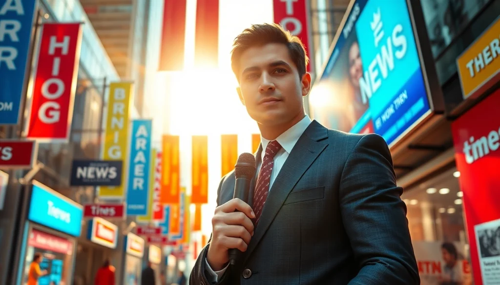 Cover the latest updates from https://news-parade.com.ua with a reporter in an urban setting.