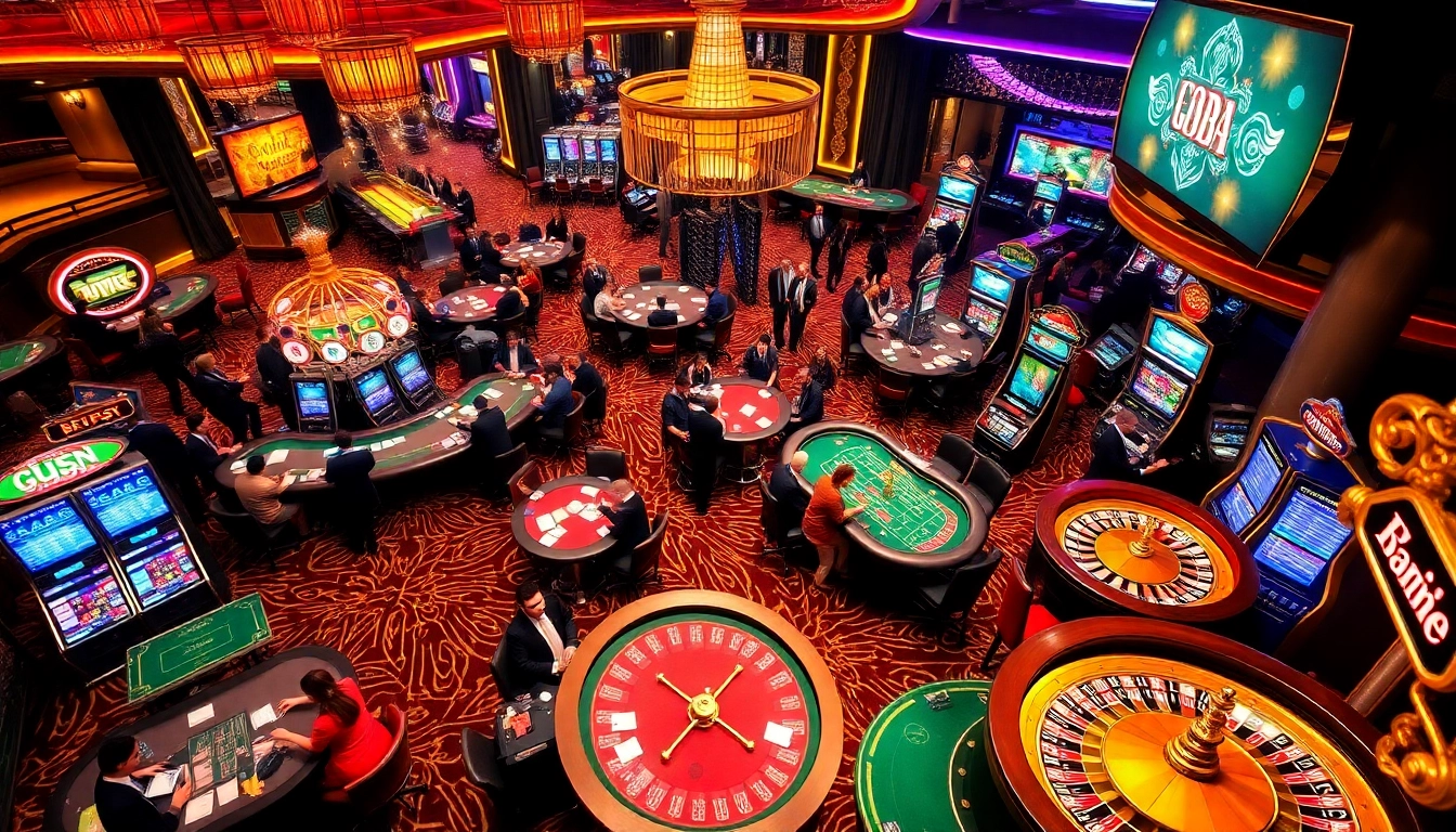 Engaging players in a casino environment signifying fast-paced action like 7m cn.