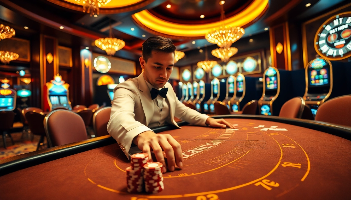 Exciting gamble action at https://3king.cn.com/ where players engage in blackjack with luxurious decor.