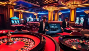 Experience thrilling gaming action at Bugatti8 online casino with engaging tables and vibrant atmosphere.