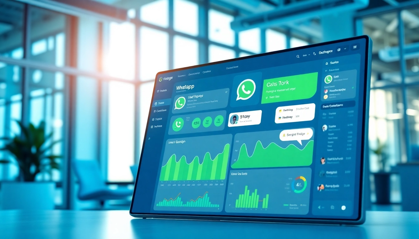 Learn what a CRM for WhatsApp does by exploring a vibrant dashboard with chat interactions.