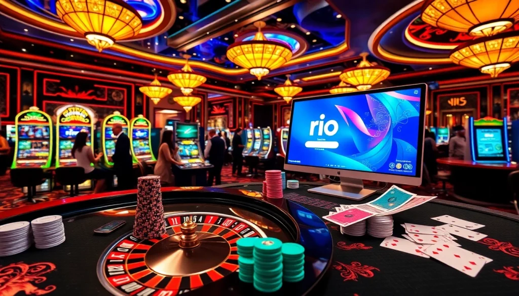 Experience the thrill of online gambling with rio Login at an elegant casino.
