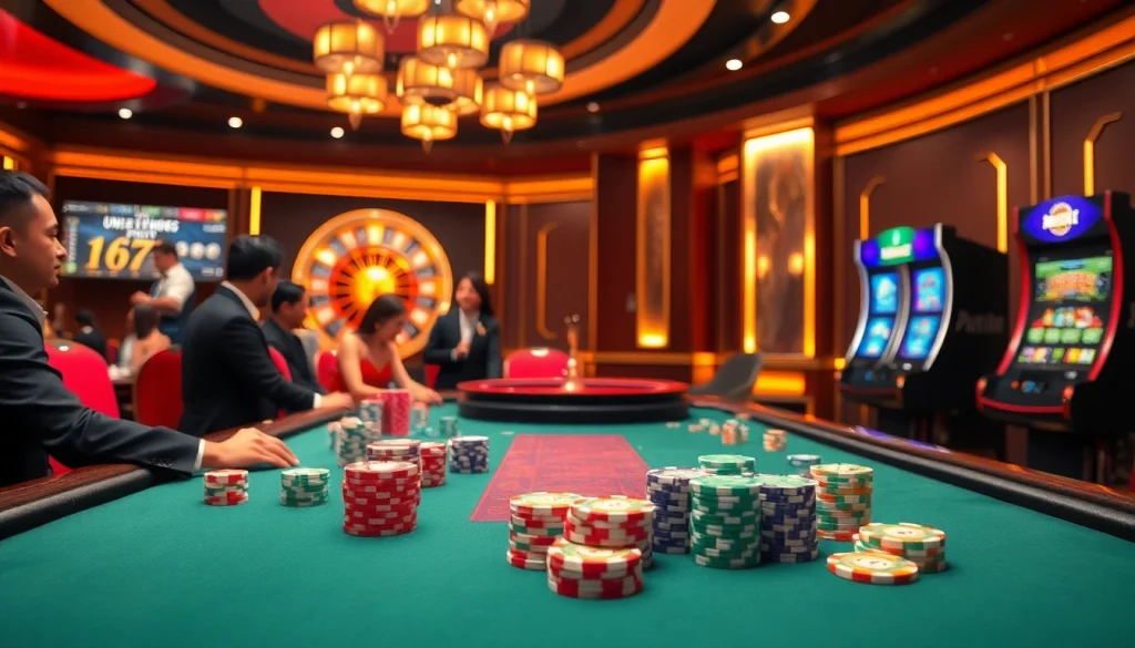 Experience the thrill of gambling at CabongTV with high-stakes poker and roulette in a luxurious setting.