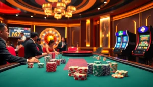 Experience the thrill of gambling at CabongTV with high-stakes poker and roulette in a luxurious setting.