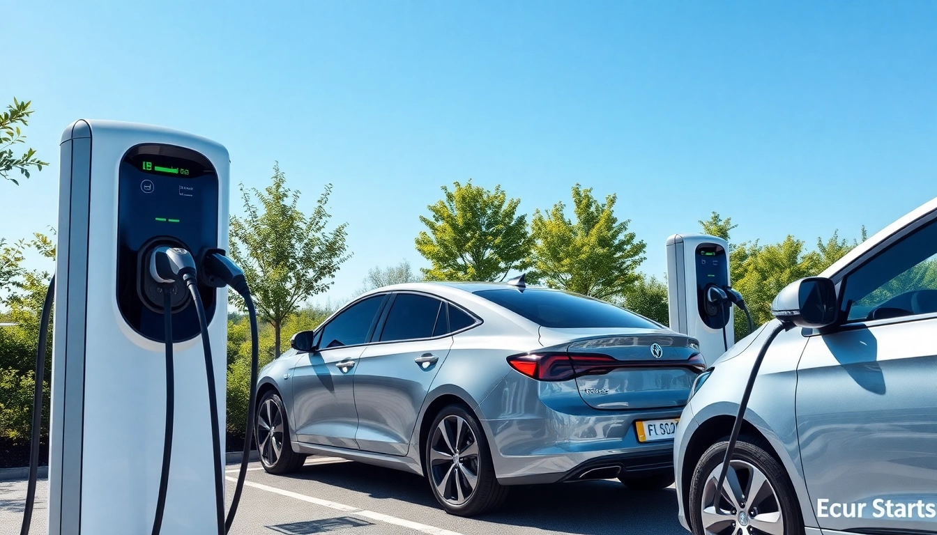 Drivers utilizing EV charging stations, showcasing the latest in EV charging news.