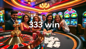 Experience the thrill of winning at the casino with 33 win showcasing vibrant chips and games for every player.