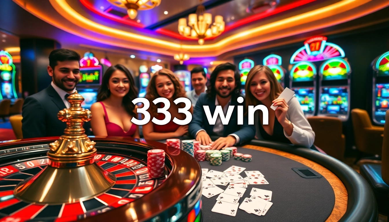 Experience the thrill of winning at the casino with 33 win showcasing vibrant chips and games for every player.