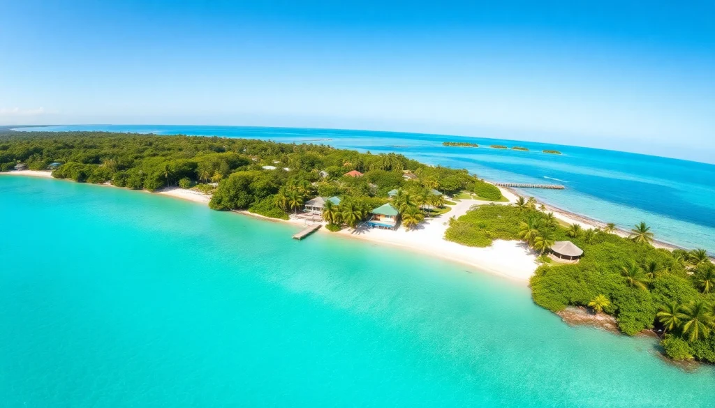 Stunning Ambergris Caye landscape featuring Remax Belize properties along the Caribbean coast.