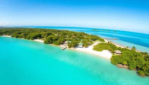 Stunning Ambergris Caye landscape featuring Remax Belize properties along the Caribbean coast.