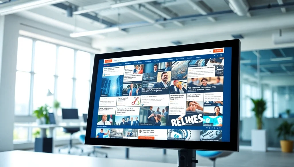 Engaging visual representation of news content from https://newsharbor.com.ua in a modern setting.