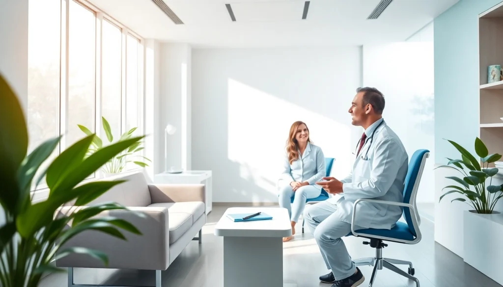 親和クリニック 口コミ - 髪の再生治療における思いやりのある診察体験を示す現代的なクリニック内部。