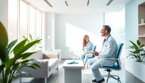 親和クリニック 口コミ - 髪の再生治療における思いやりのある診察体験を示す現代的なクリニック内部。