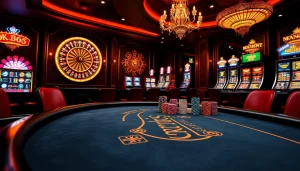 Experience the excitement of OK365 Trang chủ with vibrant poker games and luxurious casino ambiance.