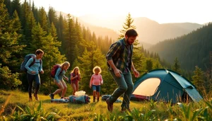 Experience the joy of adventure with a family from https://fernweh-abenteuer.de immersed in nature.