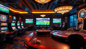 Enjoy thrilling live football matches and big wins at the upscale casino, emphasizing ดูบอลสด 77.