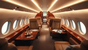 Experience luxury travel with https://flymarquis.com showcasing an elegant private jet cabin.