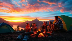 Engaging family camping scene emphasizing adventure and freedom at https://fernweh-abenteuer.de