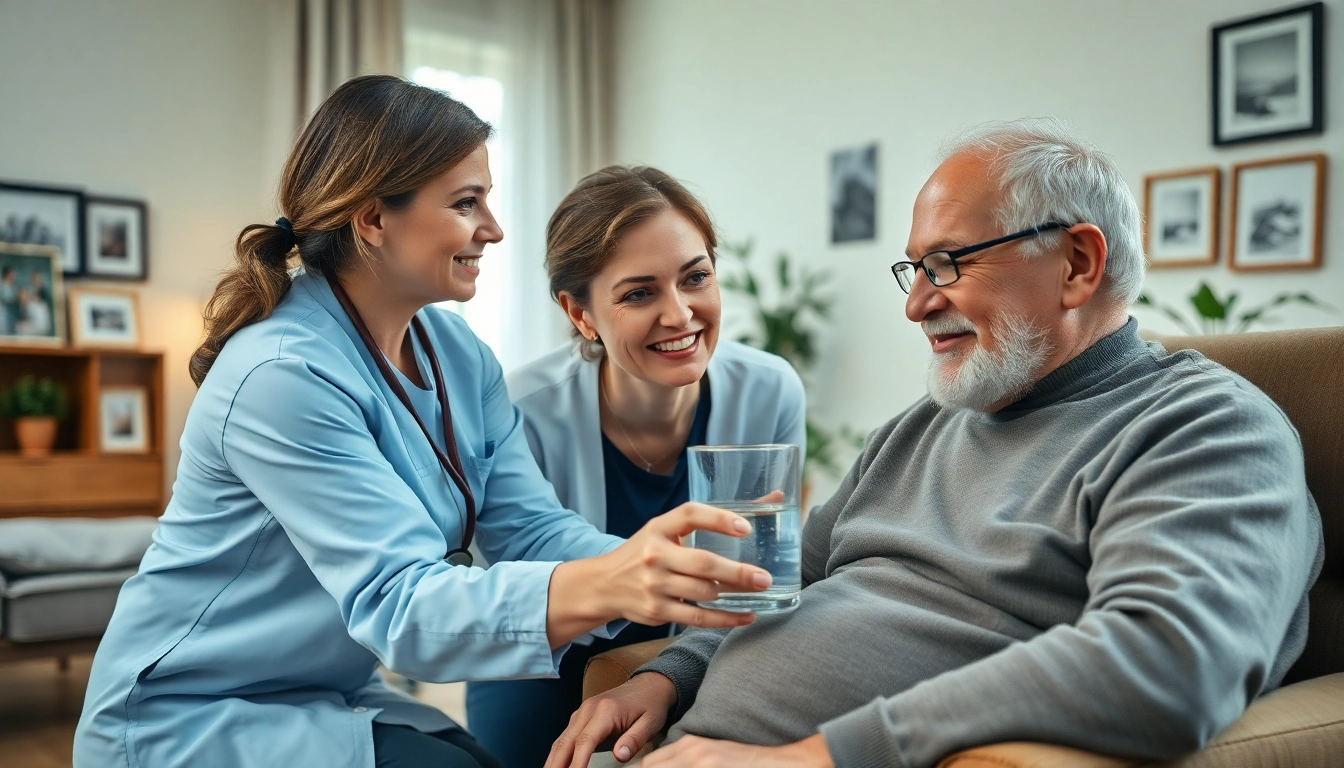 Supporting elderly with in home care austin tx in a warm, inviting living space.