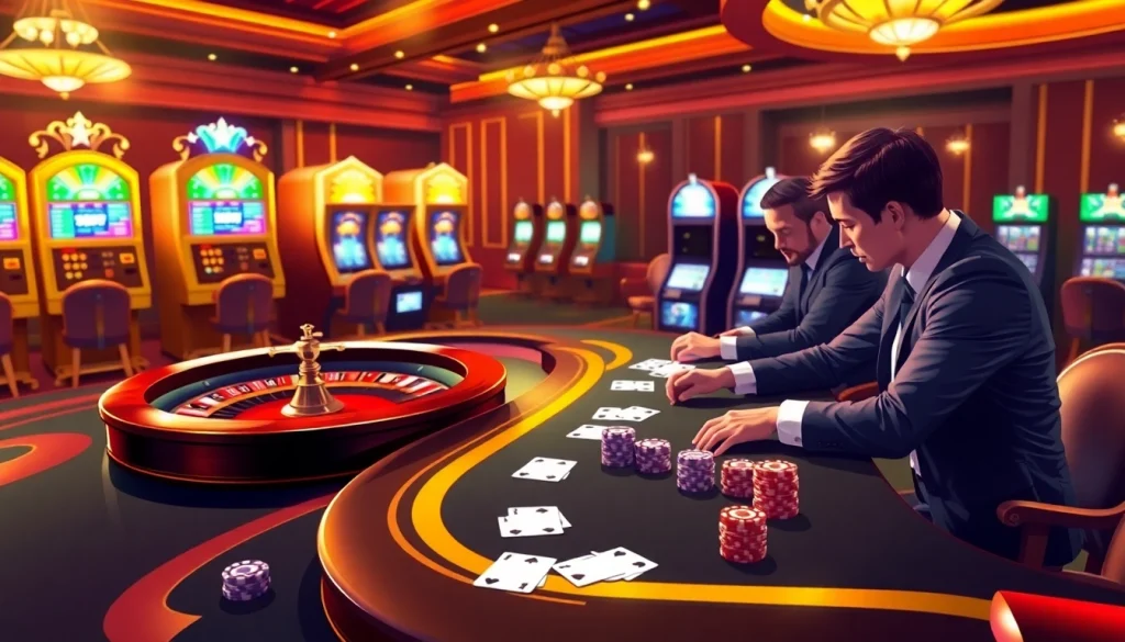 Mk8 casino table with vibrant poker chips and luxury roulette wheel for professional gamblers