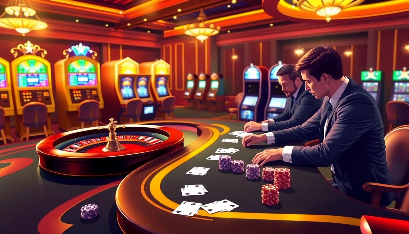 Mk8 casino table with vibrant poker chips and luxury roulette wheel for professional gamblers