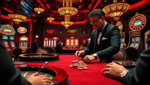 High-stakes gaming scene showcasing the hidden wiki 2026 with luxurious casino elements.