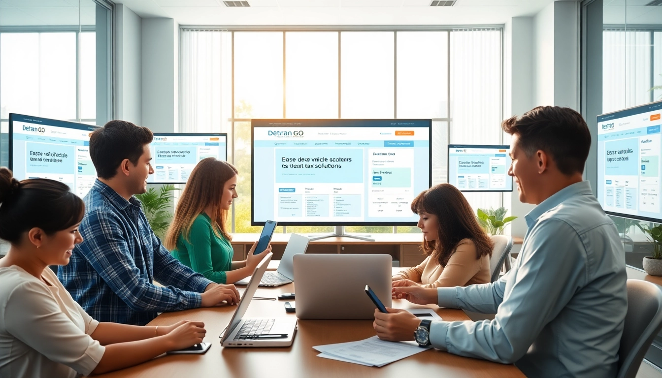 Paying vehicle taxes conveniently online with Detran GO services.