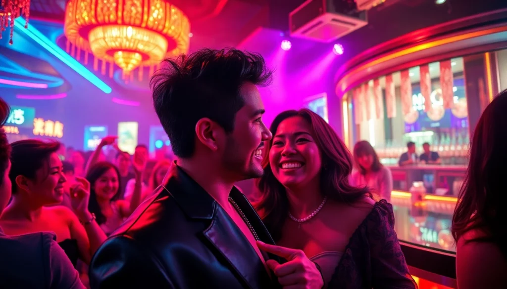 上海夜店中明星们社交的明星八卦夜生活场景