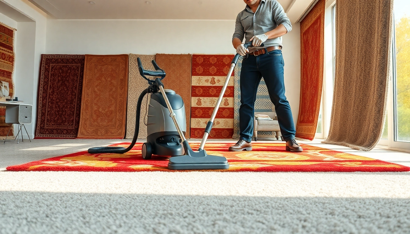 Teppichreinigung München durch Experten mit modernster Ausrüstung in einem hellen Raum