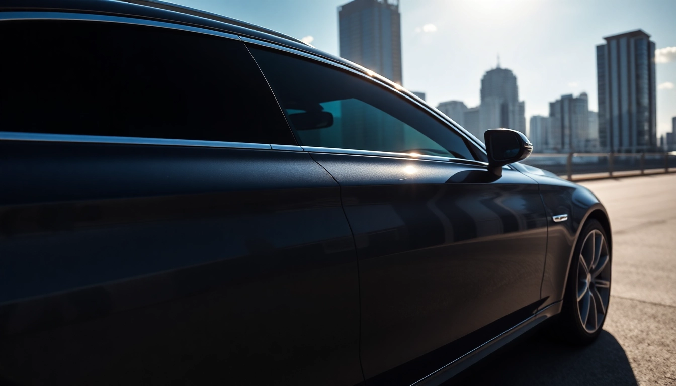 Enhance your view with window tint Chattanooga featuring a luxury car under the sun.
