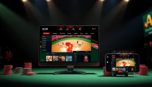 BJ38 online betting platform with vibrant 3D graphics showcasing cockfighting and casino games.