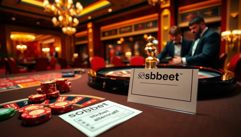 Experience sbobet link alternatif in an elegant casino setting with thrilling games and luxurious ambiance.
