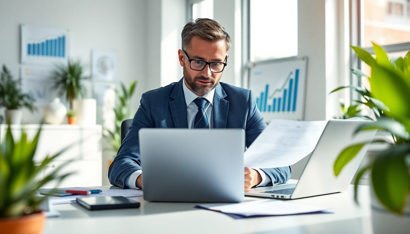 Get an online warranty quote from a dedicated insurance agent in a bright office.