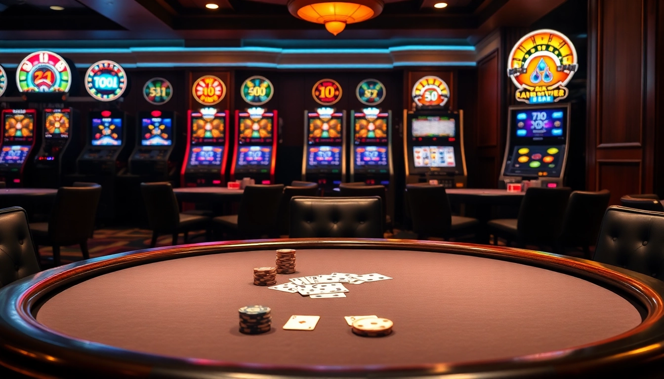 Experience the excitement of Trang game Haywin at a luxurious casino table with vibrant poker chips.